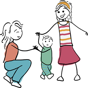 Eltern gleichgeschlechtlich illustration web