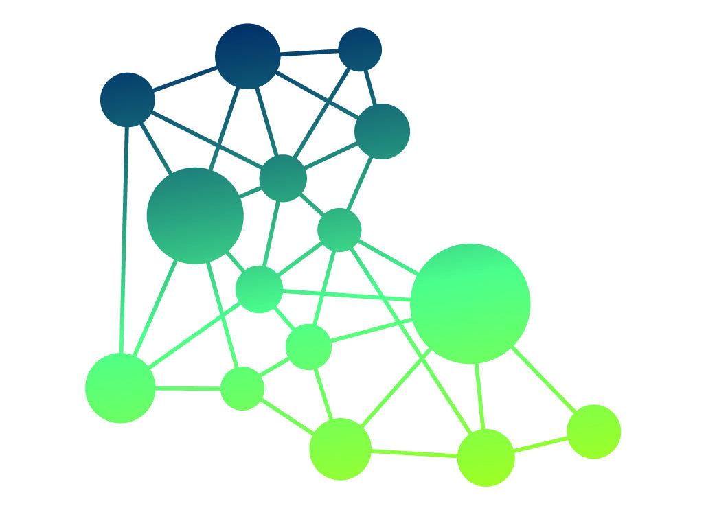 WLA Bildmarke - zu einem Netz verbundene Punkte